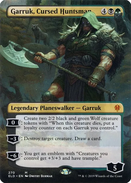 Garruk, Cursed Huntsman, Magic card ELD 270 — Throne of Eldraine set