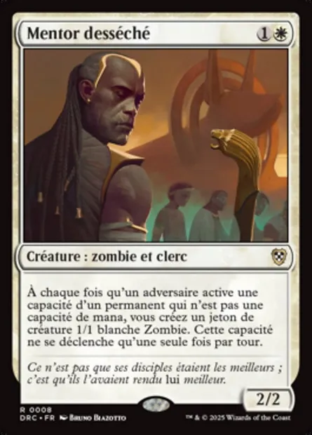 Mentor desséché, carte Magic DRC 8 — extension Aetherdrift Commander