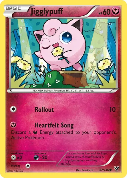 Jigglypuff, Pokémon card XY 87 — XY set