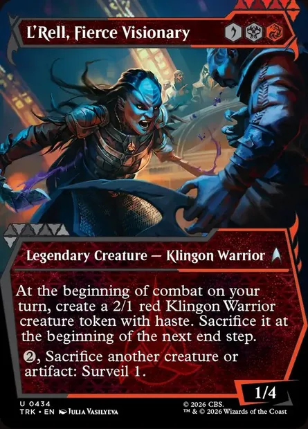 L'Rell, Fierce Visionary, Magic card TRK 434 — Star Trek set