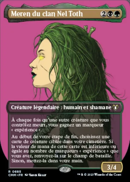 Meren du clan Nel Toth, carte Magic CMM 685 — extension Commander Masters