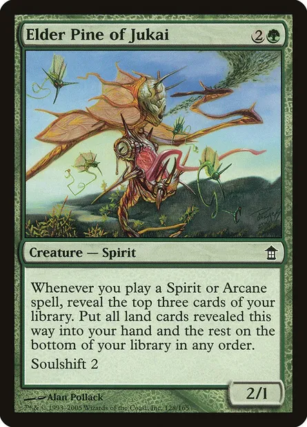 Elder Pine of Jukai, Magic card SOK 128 — Saviors of Kamigawa set
