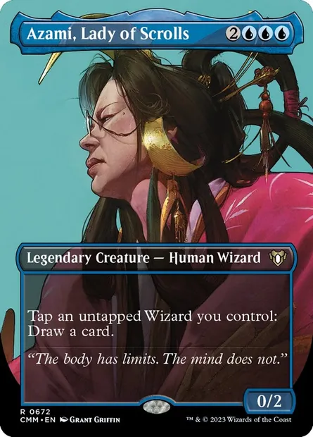 Azami, Lady of Scrolls, Magic card CMM 672 — Commander Masters set
