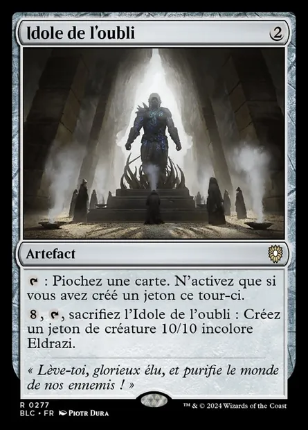 Idole de l'oubli, carte Magic BLC 277 — extension Bloomburrow Commander