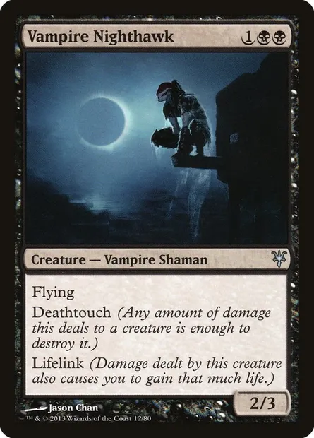 Vampire Nighthawk, Magic card DDK 12 — Duel Decks: Sorin vs. Tibalt set
