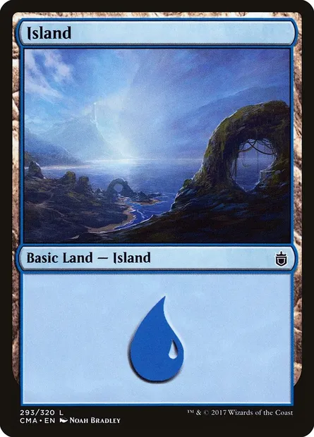 Île, carte Magic CMA 293 — extension Commander Anthology