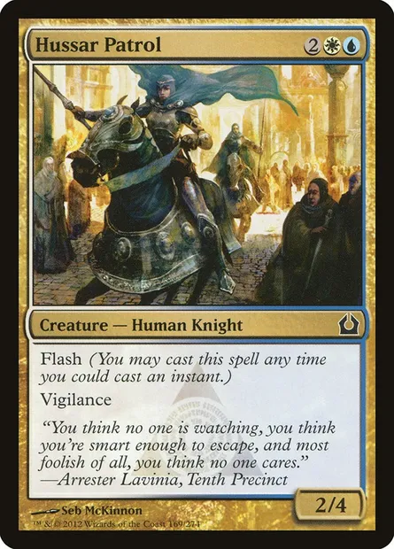 Hussar Patrol, Magic card RTR 169 — Return to Ravnica set