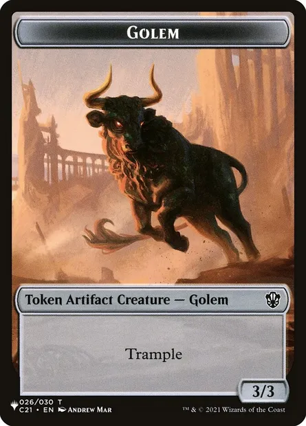 Golem, carte Magic PLST TC21-26 — extension The List