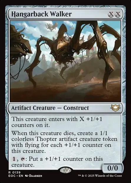 Hangarback Walker, Magic card EOC 139 — Edge of Eternities Commander set