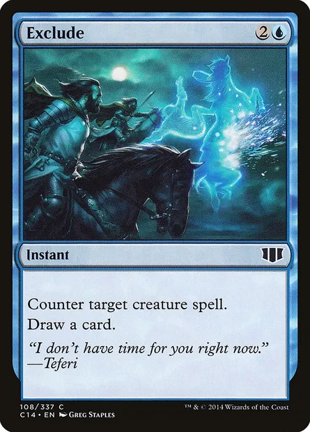 Exclude, Magic card C14 108 — Commander 2014 set