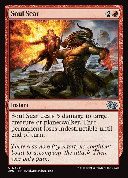 Soul Sear, Magic card J25 599 — Foundations Jumpstart set