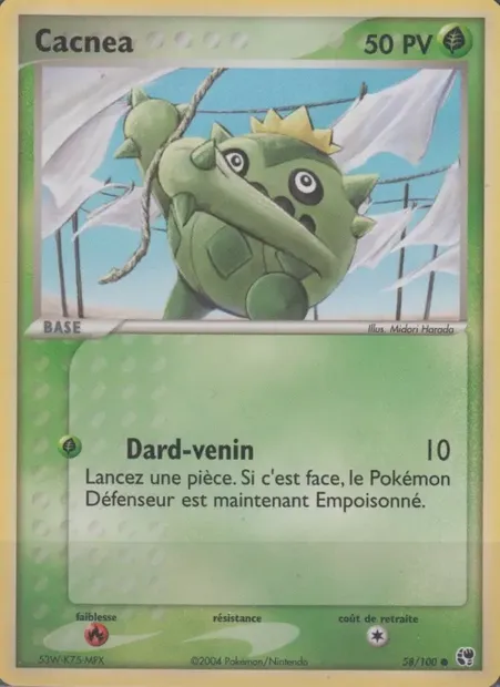Cacnea, carte Pokémon SS 58 — extension EX Tempête de sable