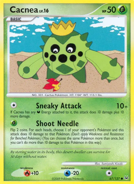 Cacnea, Pokémon card PL 67 — Platinum set