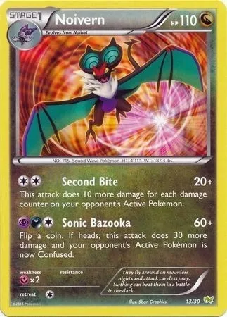 Bruyverne, carte Pokémon TK6N 013 — extension XY Trainer Kit: Noivern
