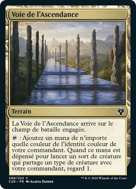 Voie de l'Ascendance, carte Magic C20 298 — extension Commander 2020