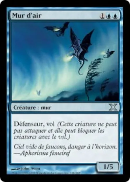 Mur d'air, carte Magic 10E 124 — extension Dixième édition