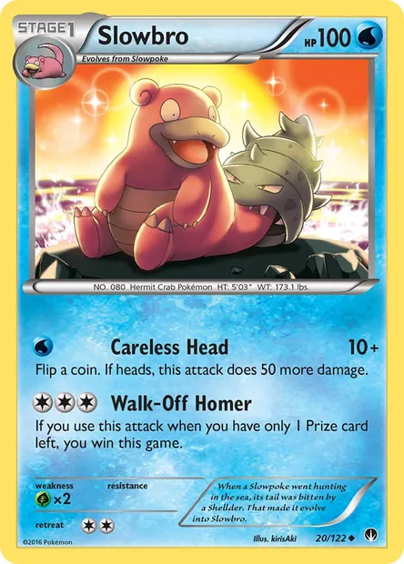 Slowbro, Pokémon card BKP 20 — BREAKpoint set