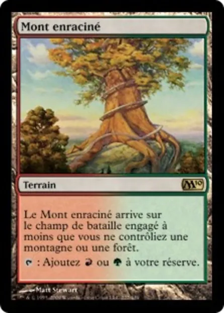 Mont enraciné, carte Magic M10 227 — extension Magic 2010