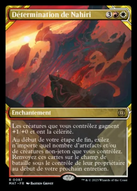 Détermination de Nahiri, carte Magic MAT 87 — extension L'invasion des machines : le jour d'après