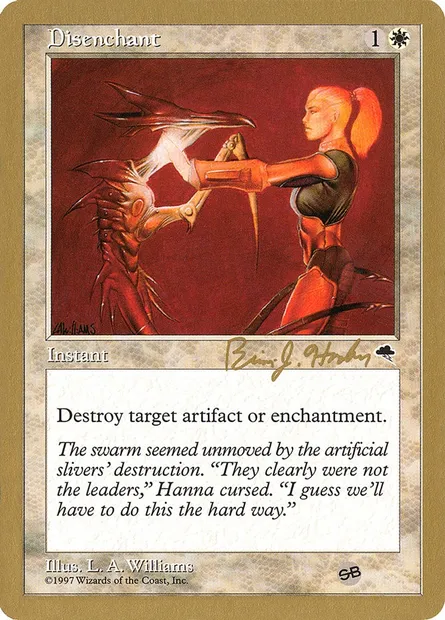Disenchant, Magic card WC98 bh16sb — World Championship Decks 1998 set