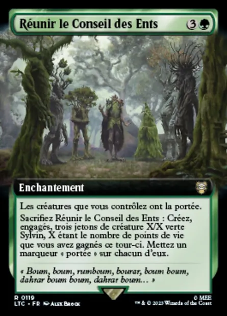 Réunir le Conseil des Ents, carte Magic LTC 119 — extension Tales of Middle-earth Commander