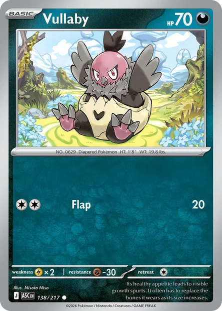 Vullaby, Pokémon card ASC 138 — Ascended Heroes set