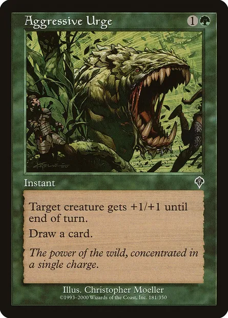 Pulsion agressive, carte Magic INV 181 — extension Invasion