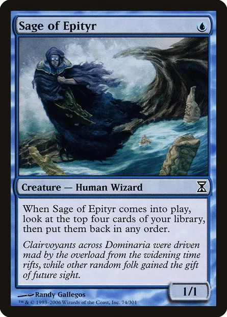 Sage d'Epityr, carte Magic TSP 74 — extension Spirale Temporelle