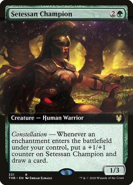 Setessan Champion, Magic card THB 331 — Theros Beyond Death set