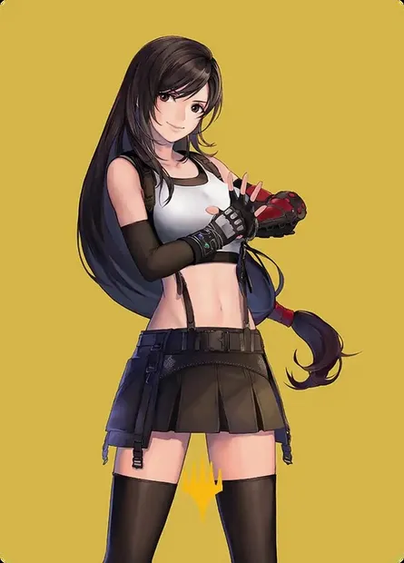 Tifa, Martial Artist // Tifa, Martial Artist, carte Magic AFIN 52 — extension Final Fantasy Art Series