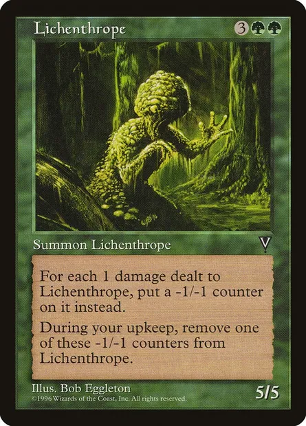 Lichenthrope, Magic card VIS 112 — Visions set