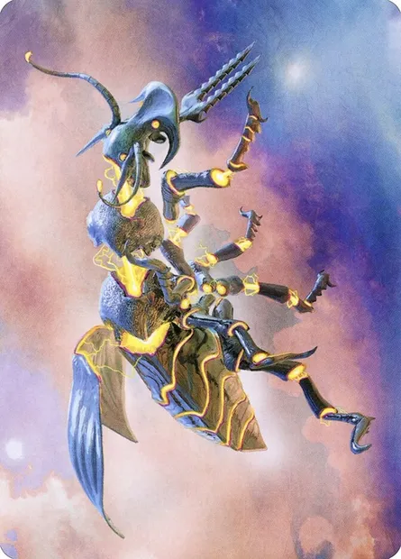 Zabaz, the Glimmerwasp // Zabaz, the Glimmerwasp, Magic card AMH2 65 — Modern Horizons 2 Art Series set
