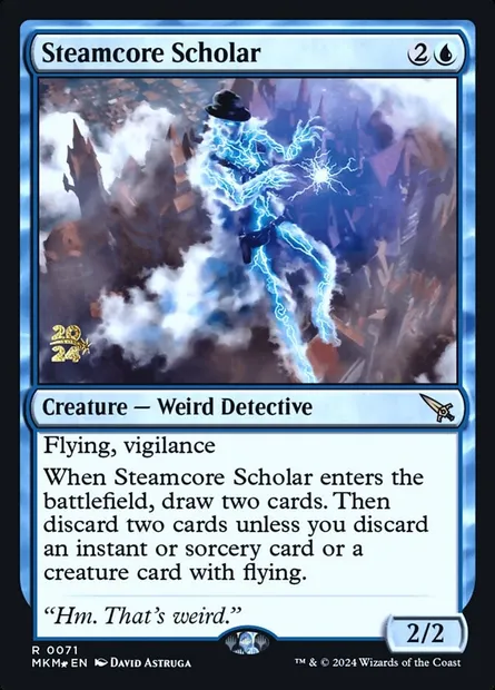 Steamcore Scholar, Magic card PMKM 71s — Murders at Karlov Manor Promos set