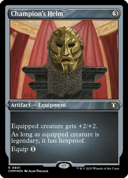 Champion's Helm, Magic card CMM 601 — Commander Masters set
