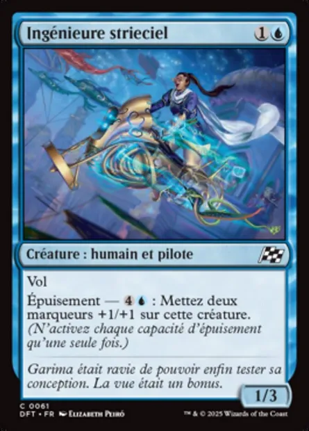 Ingénieure strieciel, carte Magic DFT 61 — extension Aetherdrift