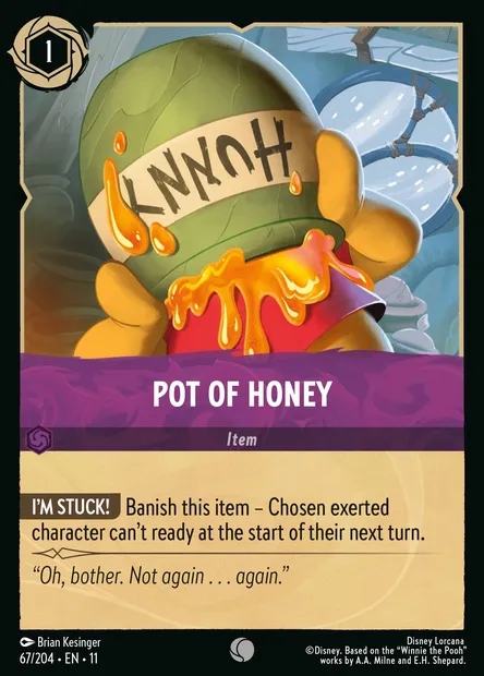 Pot of Honey, Disney Lorcana card CH11-067 — Winterspell set