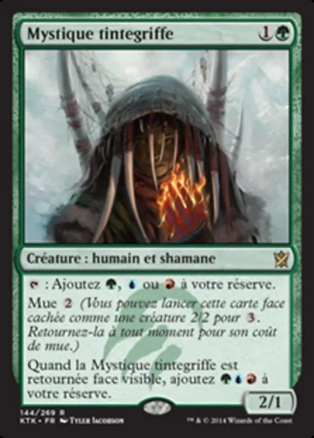 Mystique tintegriffe, carte Magic KTK 144 — extension Les Khans de Tarkir