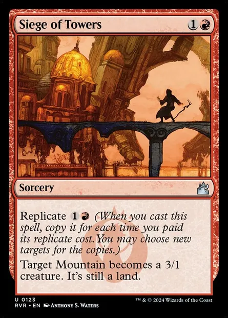 Siege of Towers, Magic card RVR 123 — Ravnica Remastered set