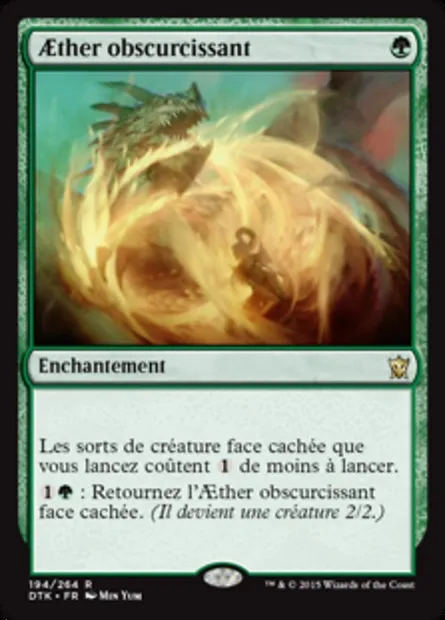 Aether obscurcissant, carte Magic DTK 194 — extension Les Dragons de Tarkir