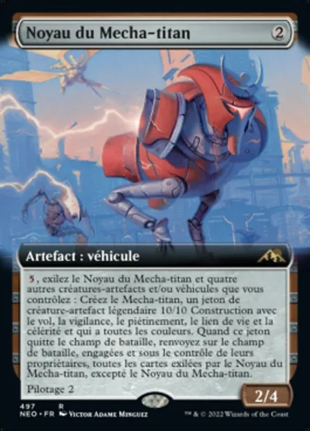 Noyau du Mecha-titan, carte Magic NEO 497 — extension Kamigawa: La Dynastie Néon