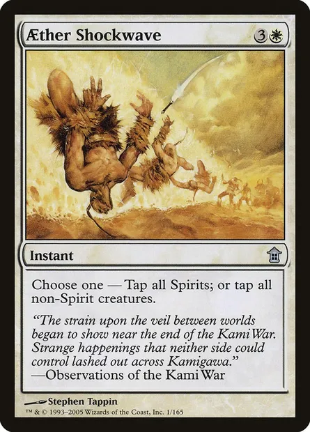 Aether Shockwave, Magic card SOK 1 — Saviors of Kamigawa set