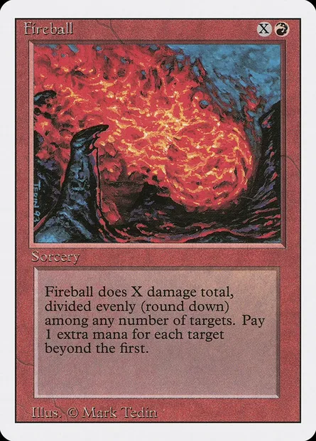 Boule de feu, carte Magic 3ED 150 — extension Revised Edition