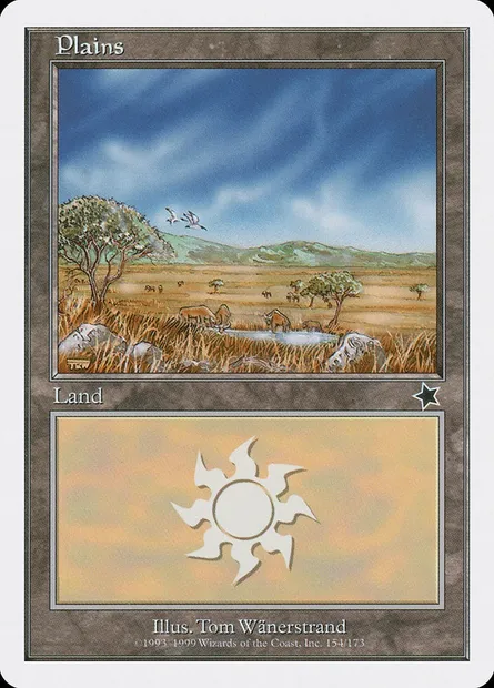 Plaine, carte Magic S99 154 — extension Starter 1999