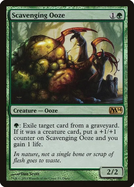 Scavenging Ooze, Magic card PDP14 3 — Duels of the Planeswalkers 2014 Promos set
