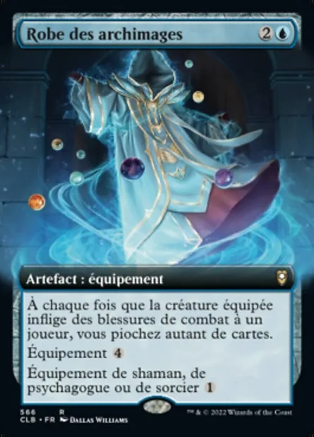 Robe des archimages, carte Magic CLB 566 — extension Commander Légendes : la bataille de la Porte de Baldur