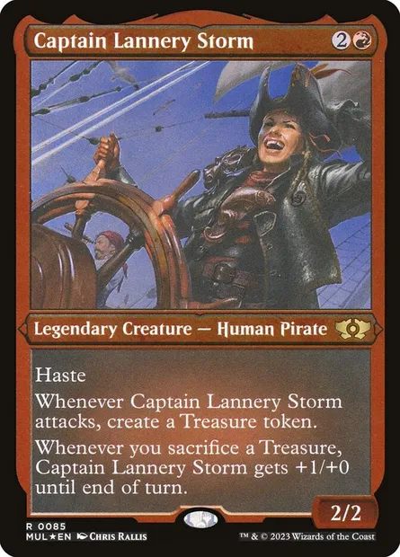 Captain Lannery Storm, Magic card MUL 85 — Multiverse Legends set