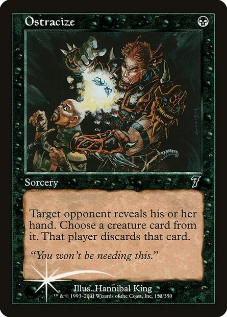 Ostracisme, carte Magic 7ED 153★ — extension Septième Edition