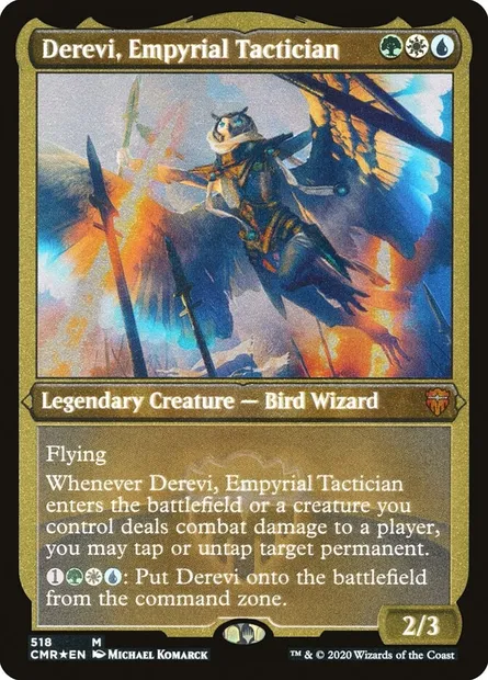 Derevi, Empyrial Tactician, Magic card CMR 518 — Commander Legends set