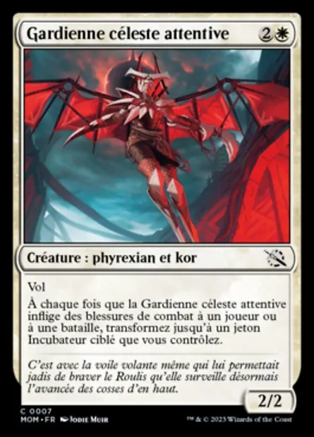 Gardienne céleste attentive, carte Magic MOM 7 — extension L'invasion des machines