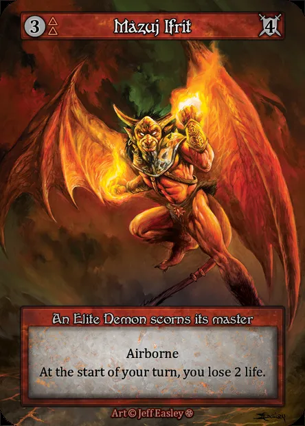 Màzuj Ifrit, Sorcery card GOT 123 — Gothic set